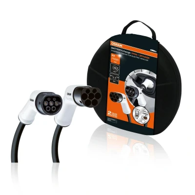 Bilde av Ladekabel Osram elbil Typ 2 32A, Fas 3, Universal