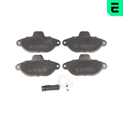 Bilde av OPTIMAL BP 09898 Bremseklosser framaksel inkl. slitasjevarselkontakt FIAT: Punto I Cabrio, II Hatchback