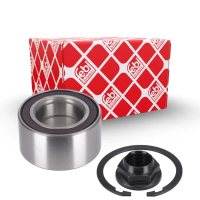 Bilde av FEBI BILSTEIN 38314 Hjullagersett framaksel med akselmutter sikringsring, ABS senorring 72 vinkelrullelager FORD: FIESTA 6