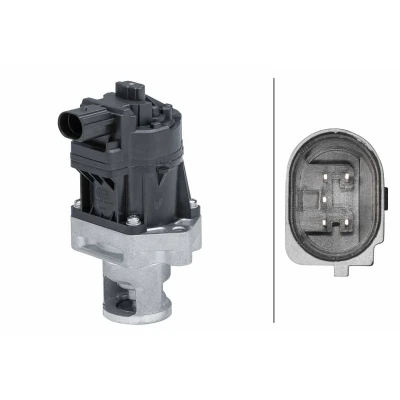 Bilde av HELLA 6NU 014 864 741 EGR Ventil elektrisk uten pakning FIAT: Doblo II Varebil / Stasjonsvogn, Ducato III Flatvogn lastebil Chassis, Van