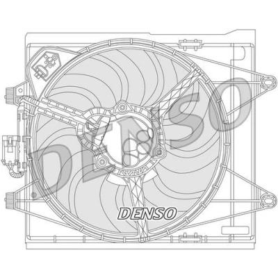 Bilde av DENSO DER09051 Kjølevifte 405 300