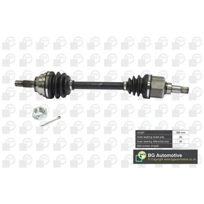 Bilde av BGA DS1408L Drivaksel framaksel venstre 590, 620 CITROËN: Xsara Hatchback