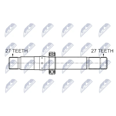 Bilde av Drivaksel, Framaksel venstre, mercedes benz, A222330680064
