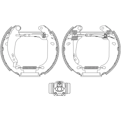 Bilde av TEXTAR Shoe Kit Pro 84053700 bremsesett, trommebremse med hjulsylinder brems, justering