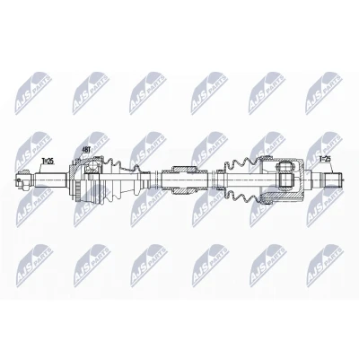 Bilde av Drivaksel hyundai Getz (tb), Framaksel høyre, getz, 49500 1C210, 1C260, 1C262