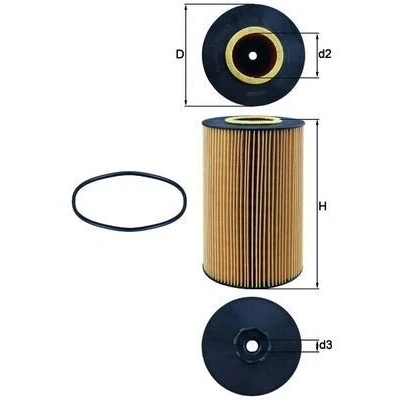 Bilde av MAHLE ORIGINAL OX 426D Oljefilter Filterinnsats