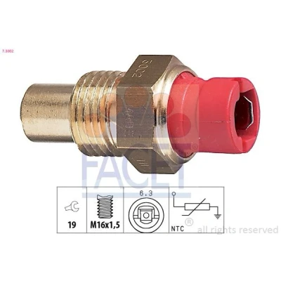 Bilde av FACET 7.3002 Kjølevæsketemperatursensor Made in Italy OE Equivalent