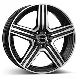 Bilde av MAK Lewis Black Polished 8x19 5/112 ET53 B66.6