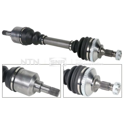 Bilde av SNR DK59.018 Drivaksel framaksel venstre 592mm med gummifeste PEUGEOT: 206 Hatchback, SW, 307 Hatchback