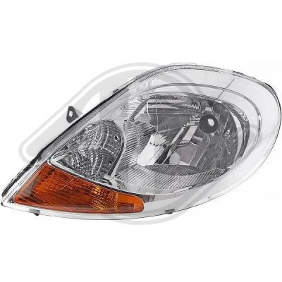Bilde av DIEDERICHS 1896981 Frontlykter venstre H4 oransje for høyrekjøring uten elektromotor RENAULT: TRAFIC 2 Bus, OPEL: Vivaro A Combi