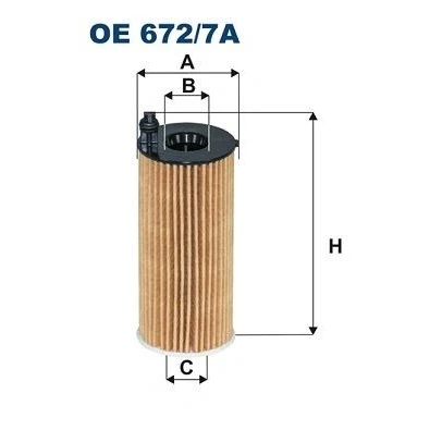 Bilde av FILTRON OE 672/7A Oljefilter Filterinnsats BMW: 5 Touring, X3, Sedan, TOYOTA: Supra V