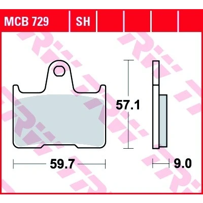Bilde av TRW Sinter Street MCB729SH Bremseklosser