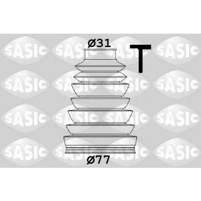 Bilde av SASIC 1906154 Drivakselmansjett girkassesiden Termoplast VOLKSWAGEN: Transporter 5, 5 Bus, Multivan (7HM