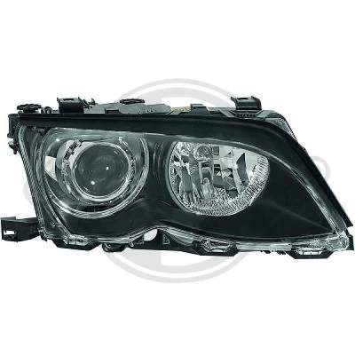 Bilde av DIEDERICHS 1215483 Frontlykter venstre D2S, D2S/H7, H7 svart for høyrekjøring uten styring BMW: 3 Sedan, Touring