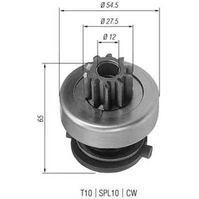 Bilde av MAGNETI MARELLI 940113020166 Lite tannhjul, starter