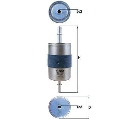 Bilde av MAHLE ORIGINAL KL 1055 Drivstoffilter ledningsfilter 9 7,9 VOLVO: XC90 II, V90 II Stasjonsvogn, XC60