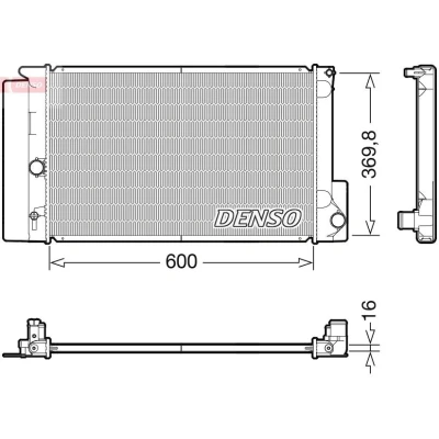 Bilde av DENSO DRM50126 Radiator 599 370 16 TOYOTA: Corolla IX Station Wagon