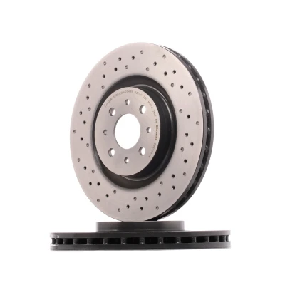 Bilde av BREMBO 09.8004.4X Bremseskiver 305 28 4 perforert / ventilert belagt høy karbon med skruer ALFA ROMEO: MiTo
