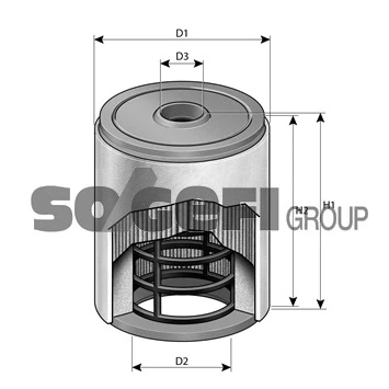 Bilde av Luftfilter PURFLUX A3055
