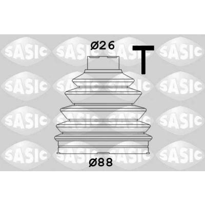 Bilde av SASIC 1906074 Drivakselmansjett hjulside Termoplast VOLKSWAGEN: Polo IV Hatchback, V Hatchback