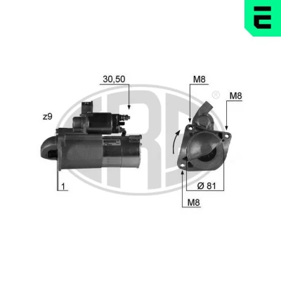 Bilde av ERA 220331A Starter 12 2,3 9 FIAT: Ducato III Flatvogn lastebil / Chassis, II lastebil/Chassis, Minibuss