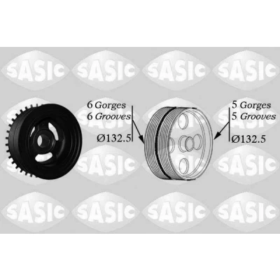 Bilde av SASIC 2156068 Remskive Veivaksel VOLVO: S40 II, V50, FORD: Focus 2 Kombi