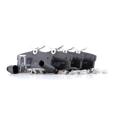 Bilde av BREMBO P 85 059 Bremseklosser inkl. slitasjevarselkontakt med bremsecaliperskruer tilbehør VOLKSWAGEN: Transporter 4 Bus, 4, Sharan I