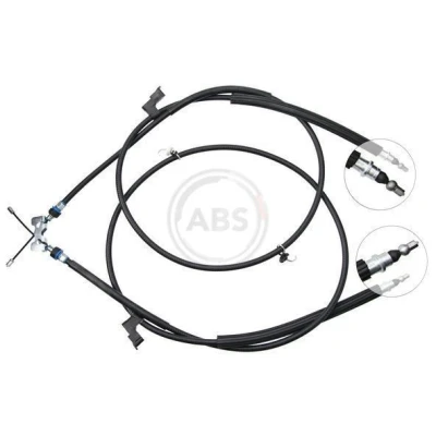 Bilde av A.B.S. K19895 Bremsekabel 1830, 1873 Skivebrems for høyre/venstre ratt FORD: Focus 2 Kombi, 2, C Max