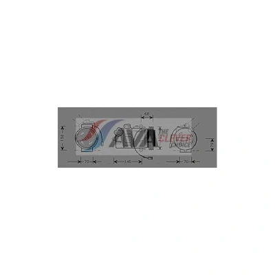 Bilde av PRASCO AIAK011 Kompressor 7SBU16C R 134a