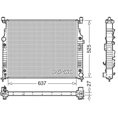 Bilde av DENSO DRM17056 Radiator 637 546 27
