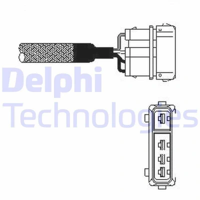 Bilde av DELPHI ES10333 12B1 Lambdasonde Fingersonde, oppvarmet VOLKSWAGEN: Corrado, Golf 3 Cabrio