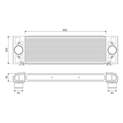 Bilde av VALEO 818376 Ladeluftkjøler Aluminium uten sensor