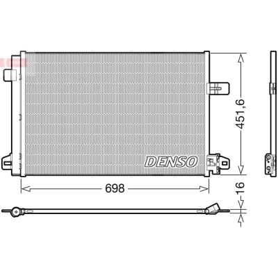 Bilde av DENSO DCN32028 Kondensator med tørker R 134a