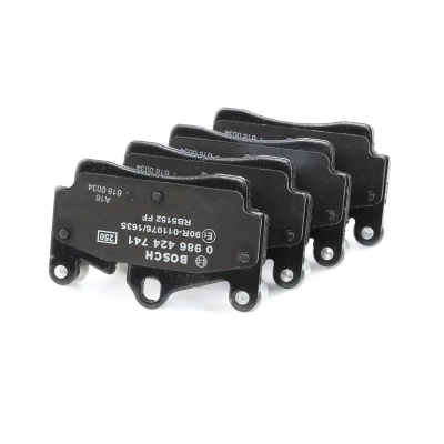 Bilde av BOSCH 0 986 424 741 Bremseklosser Low Metallic med antihyle blikk AUDI: Q7, PORSCHE: Cayenne, VOLKSWAGEN: Touareg I