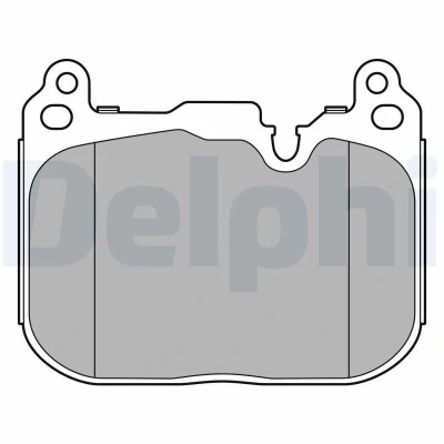 Bilde av DELPHI LP3597 Bremseklosser ikke klargjort for slitasjeindikator med antihyle blikk uten tilbehør BMW: X1, MINI: Hatchback