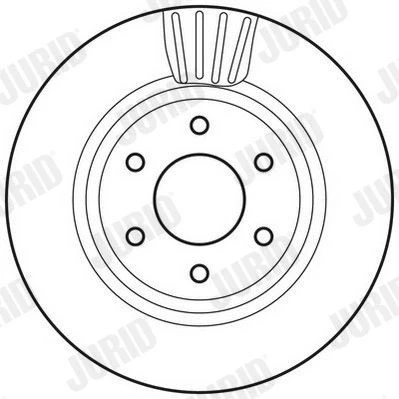 Bilde av JURID 562813JC Bremseskiver 295,6 28 6 fullt ut belagt uten skruer NISSAN: Pathfinder 3, NP300 Navara Pick up