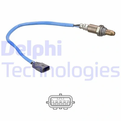 Bilde av DELPHI ES21216 12B1 Lambdasonde planarsonde, oppvarmet NISSAN: Qashqai 2, Juke