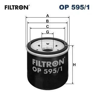 Bilde av FILTRON OP 595/1 Oljefilter M 20 X 1.5 Påskruingsfilter MAZDA: CX 5 I, 6 Stasjonsvogn, Sedan