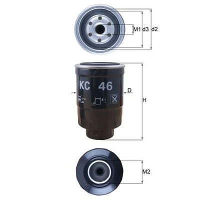Bilde av Drivstoffilter MAHLE ORIGINAL KC 46