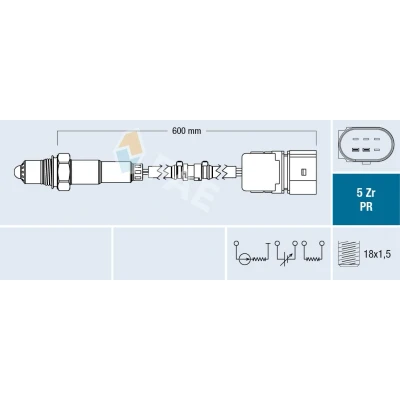 Bilde av Lambdasonde FAE 75042