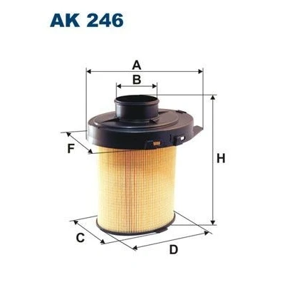 Bilde av FILTRON AK 246 Luftfilter 193,5 155, 187, 130 Filterinnsats PEUGEOT: 205 I Hatchback, 106 II CITROËN: AX, BX Hatchback