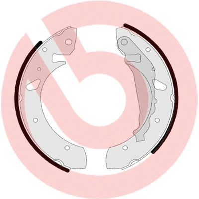 Bilde av BREMBO S 83 507 Bremsesko 229 35 med håndbremsarm TOYOTA: Avensis I Stasjonsvogn, Sedan, Liftback