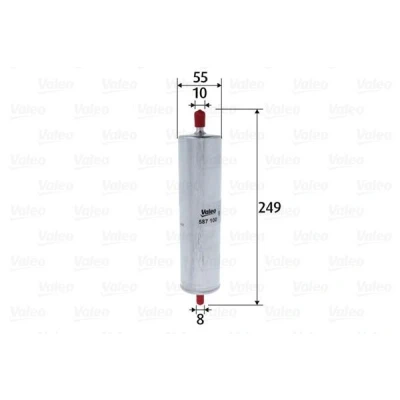 Bilde av VALEO 587100 Drivstoffilter ledningsfilter 10 8 AUDI: Q5, PORSCHE: Macan