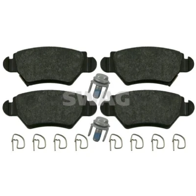 Bilde av SWAG 40 91 6445 Bremseklosser bakaksel med akustisk slitasjevarsel bremsecaliperskruer, festemateriell OPEL: Combo C Varebil / Stasjonsvogn