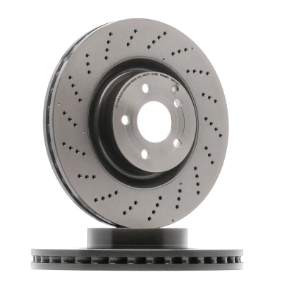 Bilde av BREMBO COATED DISC LINE 09.B746.51 Bremseskiver 344 32 5 perforert / ventilert belagt høy karbon med skruer MERCEDES BENZ: E Klasse Sedan