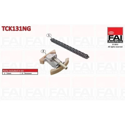 Bilde av FAI AutoParts TCK131NG Registerkjedesett uten tetning, tannhjul simplex, Boltkjede AUDI: A4 B6 Avant, B7 A6 C5 Sedan