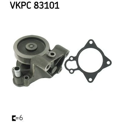 Bilde av SKF VKPC 83101 Vannpumpe med tetning plast for vifteremdrift FIAT: Ducato III Flatvogn lastebil / Chassis, CITROËN: Jumper II Minibuss