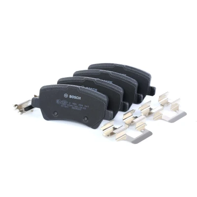 Bilde av BOSCH 0 986 494 641 Bremseklosser Low Metallic med montageanvisning, antihyle blikk, skruer VOLVO: V60 I, XC60 V70 3, FORD: Galaxy Mk2 MPV