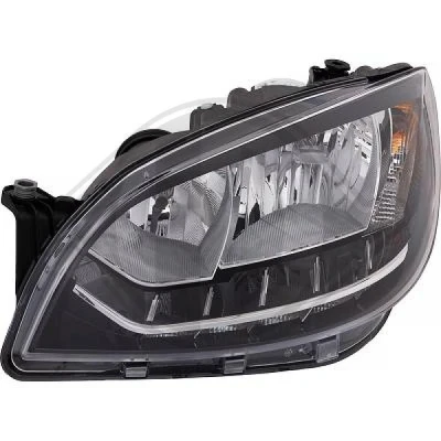 Bilde av DIEDERICHS 7851181 Frontlykter venstre H7/H7, LED med kjørelys (LED) motor for høydejustering hovedlys