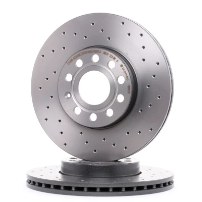 Bilde av BREMBO XTRA LINE 09.9145.1X Bremseskiver 288 25 5 perforert / ventilert belagt med skruer VOLKSWAGEN: Golf 7, CADDY 3, 4 Kasten, AUDI: A3 Sedan